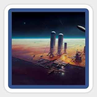 Interplanetary Spaceport Sticker